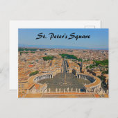 Petersplatz Postkarte (Vorne/Hinten)