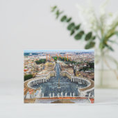 Petersplatz Postkarte (Stehend Vorderseite)