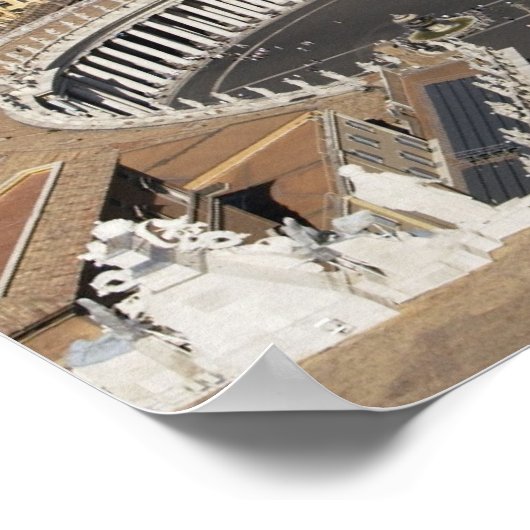 Petersplatz, Rom Poster (Ecke)