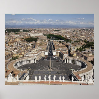Petersplatz, Rom Poster