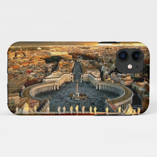 Petersplatz Vatikan Case-Mate iPhone Hülle (Rückseite (Horizontal))