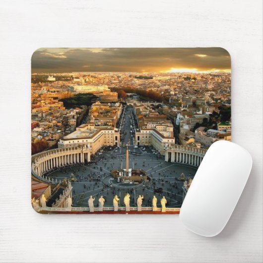 Petersplatz Vatikan Mousepad (Mit Mouse)