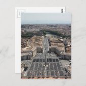 Petersplatz von Rom aus im Vatikan Staat Postkarte (Vorne/Hinten)