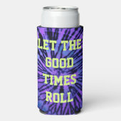 Pete's 'Lass die gute Times Roll' Slim Koozie Selters Dosenkühler (Seltzer Rückseite)