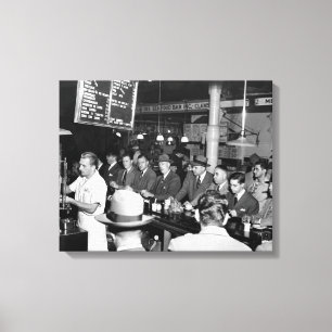 Pete's Lunch Counter, 1950 Leinwanddruck