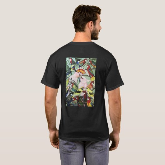 Pete's Parrots - Natives Edition T-Shirt (Schwarz voll)