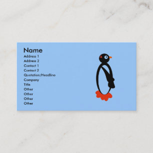 peteypenguinsmall, Name, Adresse 1, Adresse 2,… Visitenkarte