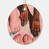 Peticure - Pedicure-Wellness-Center-Tag Keramikornament (Links)