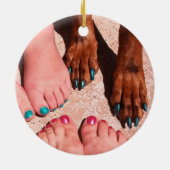 Peticure - Pedicure-Wellness-Center-Tag Keramikornament (Hinten)