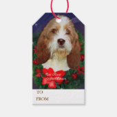 Petit Basset Christmas Geschenkanhänger (Vorderseite)