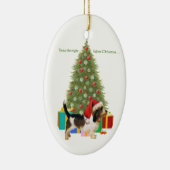 Petit Basset Griffon Vendeen Christmas Keramikornament (Rechts)