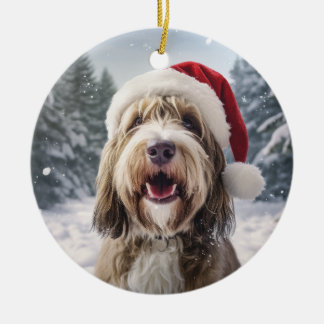 Petit Basset Griffon Vendeen Dog Christmas Keramik Ornament