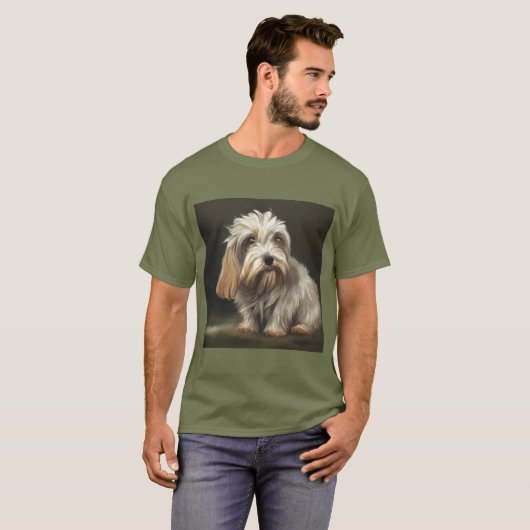 Petit Basset Griffon Vendeen - Dog Portrait T-Shirt (Vorne ganz)