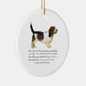 Petit Basset Griffon Vendeen Female Keramikornament (Rechts)