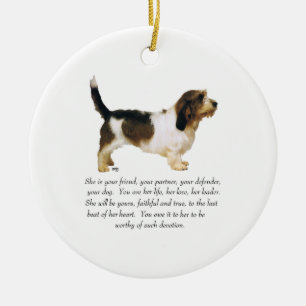 Petit Basset Griffon Vendeen Female Keramikornament