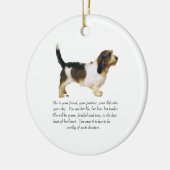 Petit Basset Griffon Vendeen Female Keramikornament (Links)
