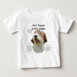 Petit Basset Griffon Vendeen Geschichtsdesign Baby T-shirt