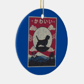 Petit Basset Griffon Vendeen japanisches Design Keramik Ornament (Rechts)