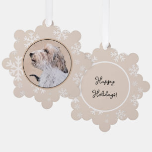 Petit Basset Griffon Vendéen Malerei - Hunde Kunst Ornament Karte