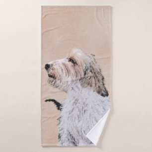 Petit Basset Griffon Vendéen Painting - Dog Art Badhandtuch Set