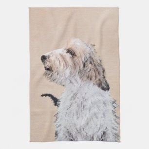 Petit Basset Griffon Vendéen Painting - Dog Art Geschirrtuch