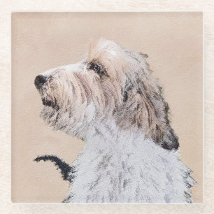 Petit Basset Griffon Vendéen Painting - Dog Art Glasuntersetzer