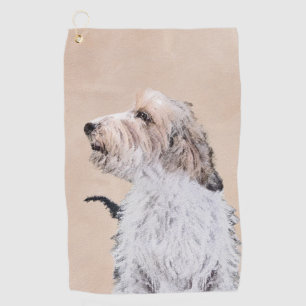 Petit Basset Griffon Vendéen Painting - Dog Art Golfhandtuch