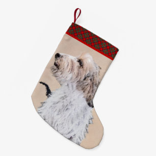 Petit Basset Griffon Vendéen Painting - Dog Art Kleiner Weihnachtsstrumpf
