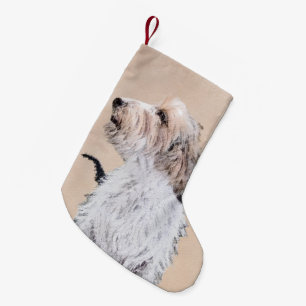Petit Basset Griffon Vendéen Painting - Dog Art Kleiner Weihnachtsstrumpf