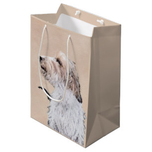 Petit Basset Griffon Vendéen Painting - Dog Art Mittlere Geschenktüte