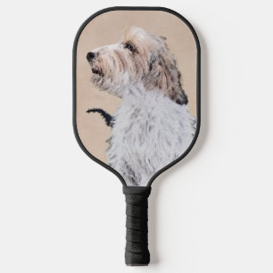 Petit Basset Griffon Vendéen Painting - Dog Art Pickleball Schläger