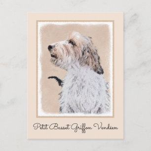Petit Basset Griffon Vendéen Painting - Dog Art Postkarte