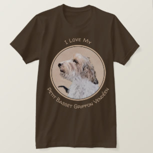 Petit Basset Griffon Vendéen Painting - Dog Art T-Shirt