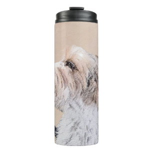Petit Basset Griffon Vendéen Painting - Dog Art Thermosbecher