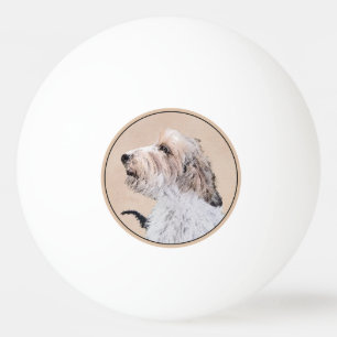 Petit Basset Griffon Vendéen Painting - Dog Art Tischtennisball