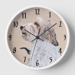 Petit Basset Griffon Vendéen Painting - Dog Art Uhr