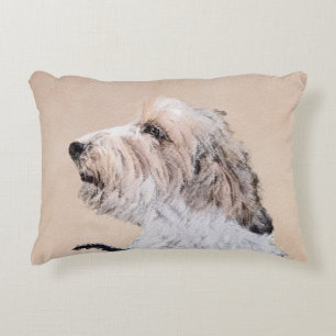 Petit Basset Griffon Vendéen Painting - Hund Art Dekokissen