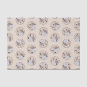 Petit Basset Griffon Vendéen Painting PBGV Dog Art Seidenpapier