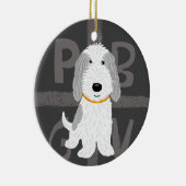 Petit Basset Griffon Vendeen PBGV Dog Holiday Keramikornament (Rechts)