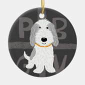 Petit Basset Griffon Vendeen PBGV Dog Holiday Keramikornament (Vorne)