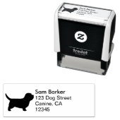 Petit Basset Griffon Vendeen PBGV Rücksendeadresse Permastempel (Beispiel)