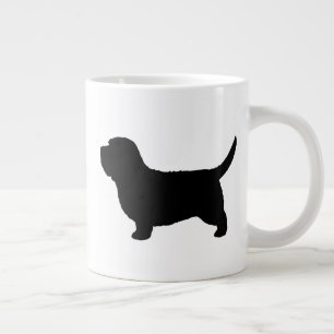 Petit Basset Griffon Vendeen Silhouetten PBGV Dog Jumbo-Tasse