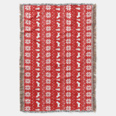 Petit Basset Griffon Vendeen Silhouetten Weihnacht Decke (Vorderseite Vertikal)