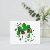 Petit Basset Griffon Vendeen St Paddy Postkarte (Stehend Vorderseite)
