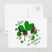Petit Basset Griffon Vendeen St Paddy Postkarte (Vorne/Hinten)