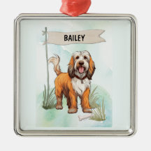Petit Basset Griffon Vendeen Wasserfarben-Hund