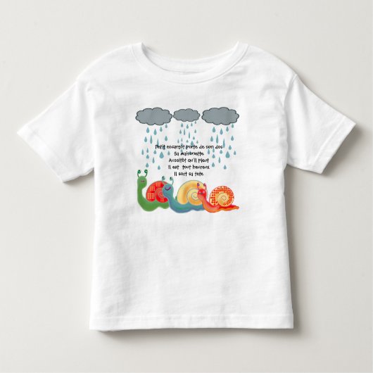 Petit escargot kleinkind t-shirt (Vorderseite)