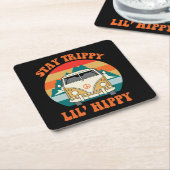 Petit Hippie Rechteckiger Pappuntersetzer (angewinkelt)