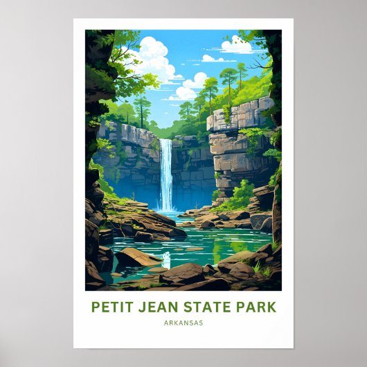 Petit Jean Staat Park Arkansas Travel Print Poster (Vorne)