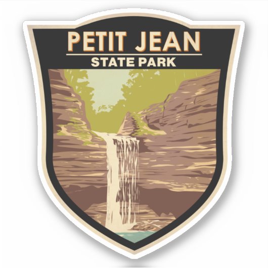 Petit Jean Staat Park Arkansas Vintag Aufkleber (Vorderseite)
